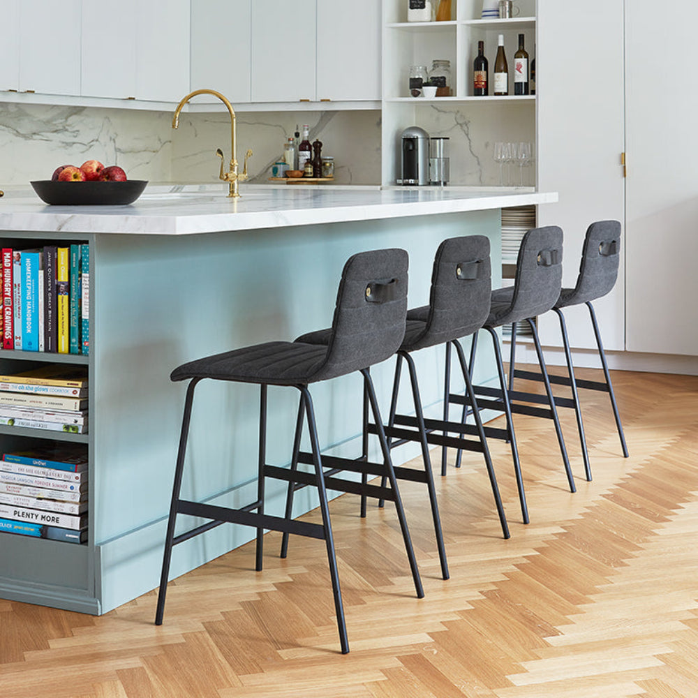 Lecture Counter Stool Upholstered - Quick Ship - Interior Living