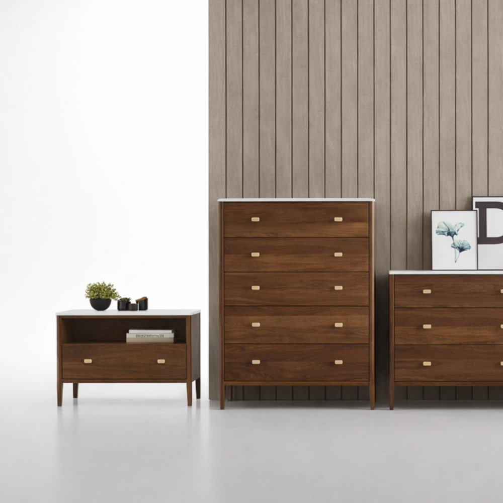 Zara Wide Nightstand - Interior Living
