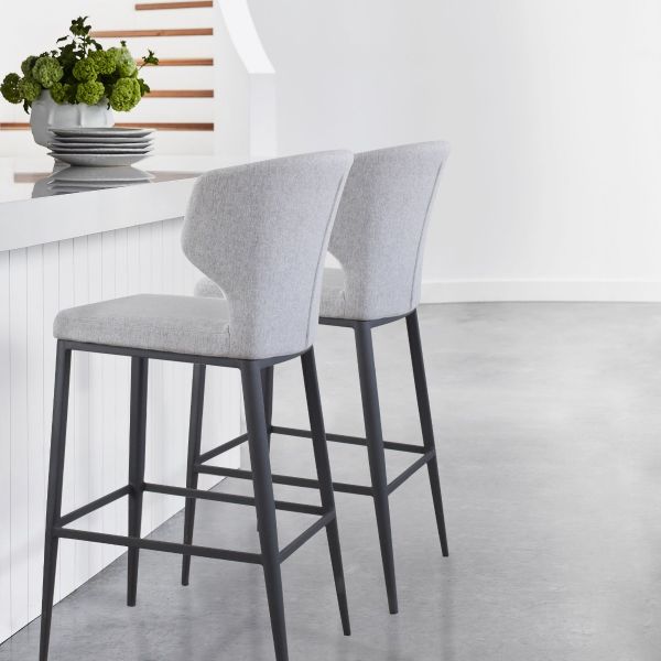 Cabo Fabric Metal Stool