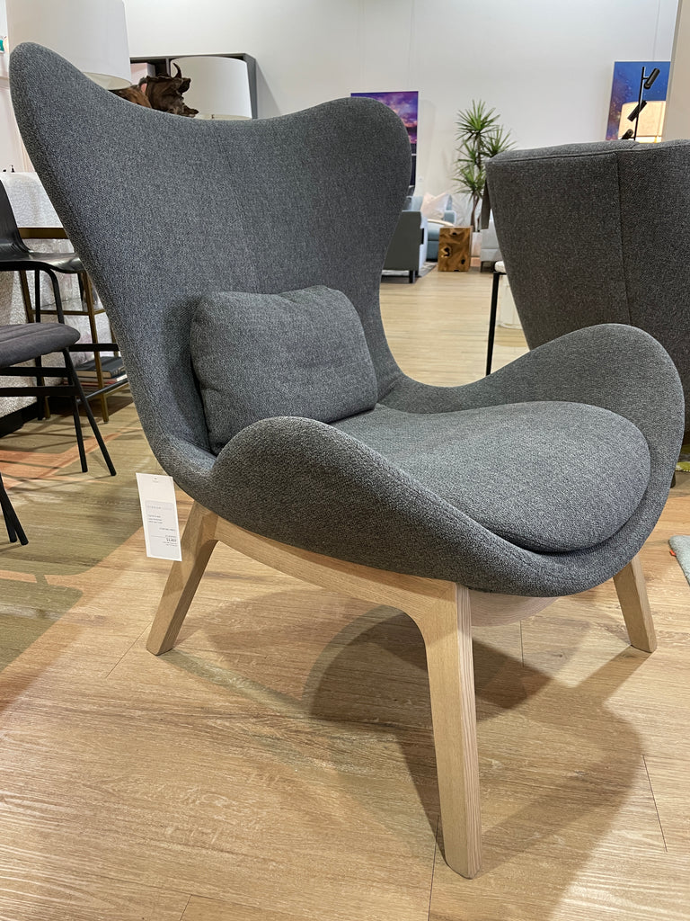 Lazy Modern Wood-Base Armchair