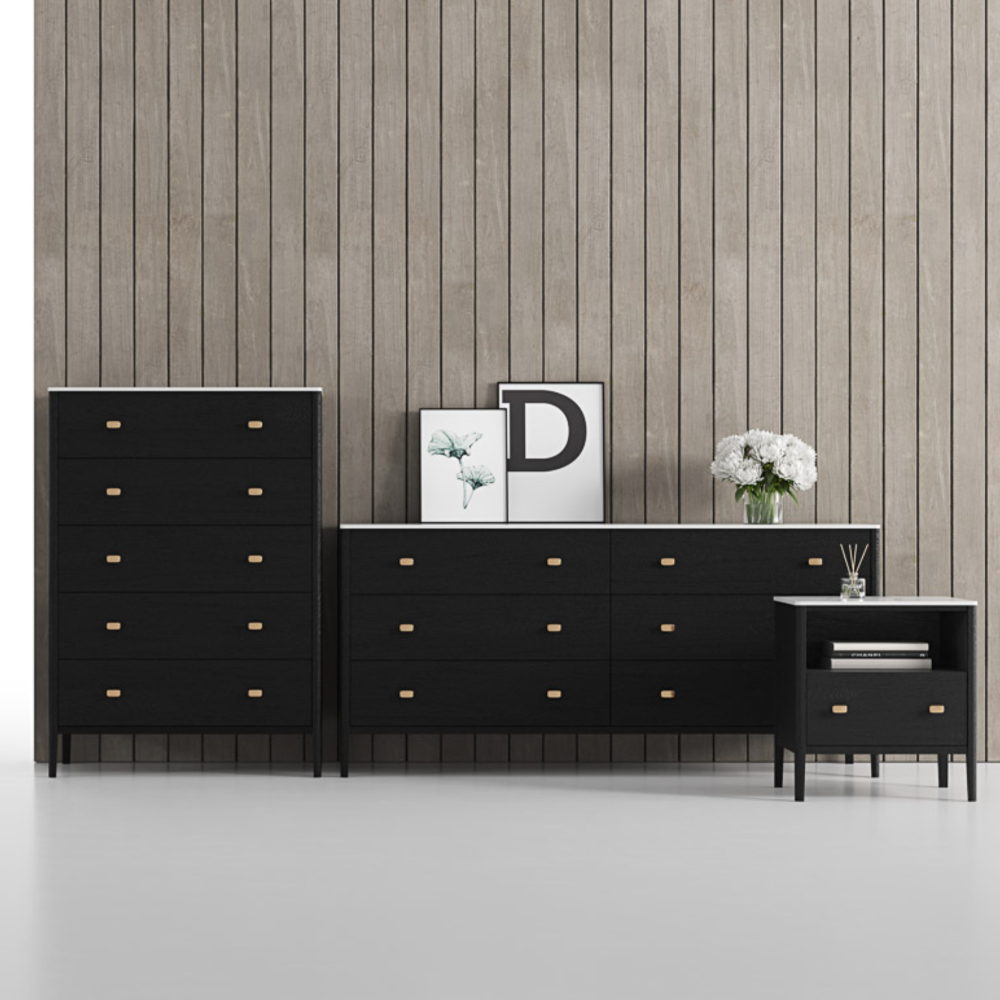 Zara Narrow Nightstand - Interior Living