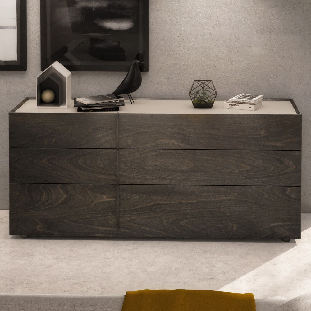Plank Six Drawer Dresser
