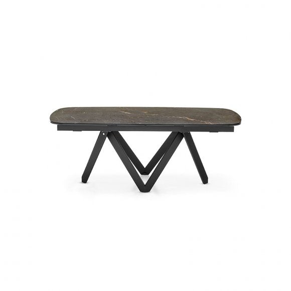 Cartesio Extendable Geometric-Pedestal-Base Table II