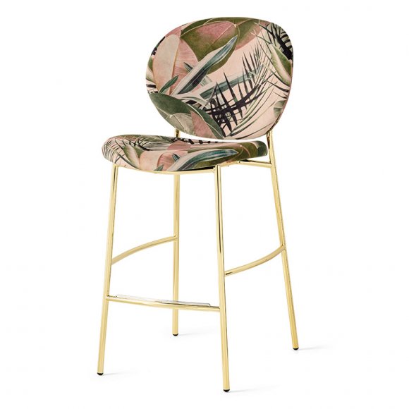 Inès Retro-Style Stool