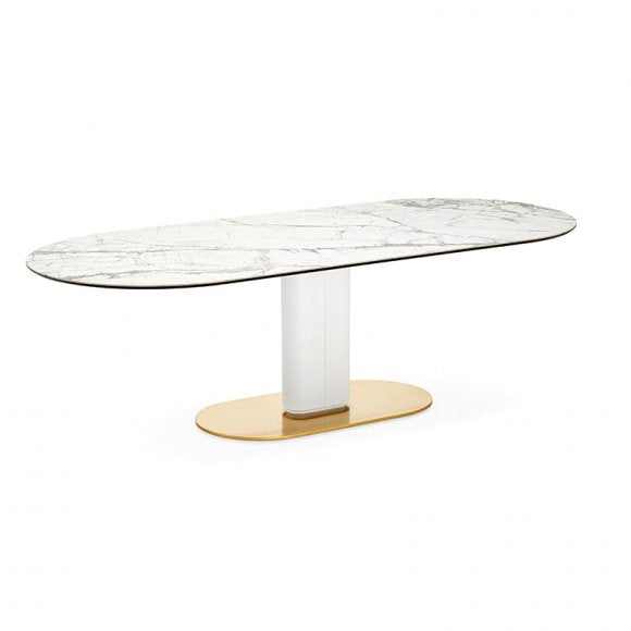 Cameo Pedestal Base Table