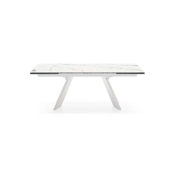 Icaro Sculptured Wood-Base Extendable Table I