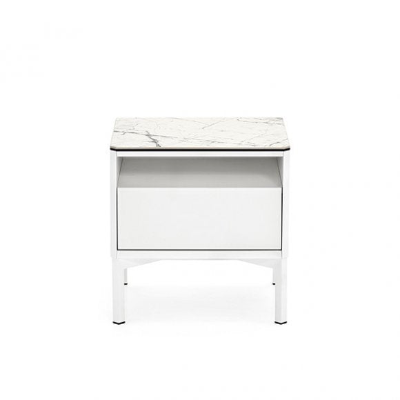 York Drawer + Open Compartment Nightstand