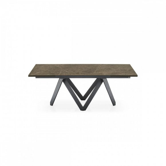 Cartesio Extendable Geometric-Pedestal-Base Table I