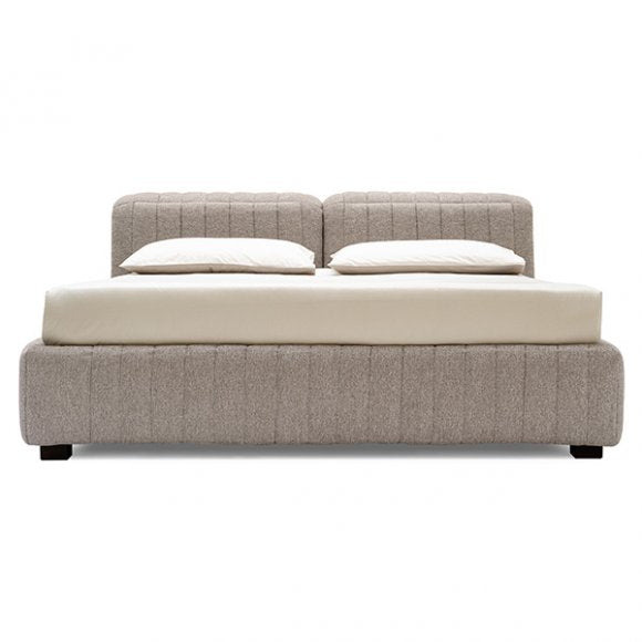 Portland Fully-Upholstered Bed with Adjustable Headrest