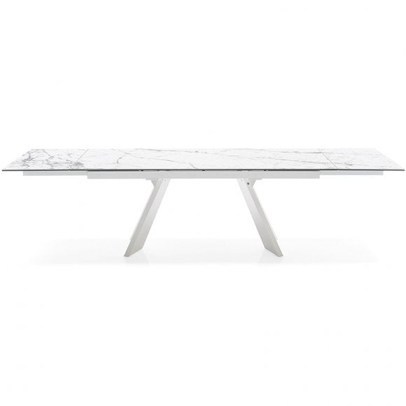 Icaro Sculptured Wood-Base Extendable Table I