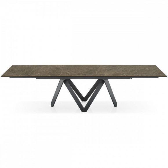 Cartesio Extendable Geometric-Pedestal-Base Table I