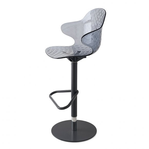 Saint Tropez Ergonomic-Polycarbonate-Seat Swivel Stool