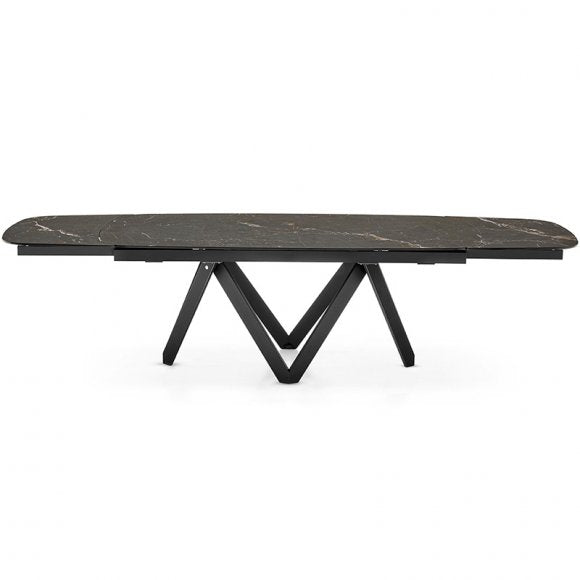 Cartesio Extendable Geometric-Pedestal-Base Table II