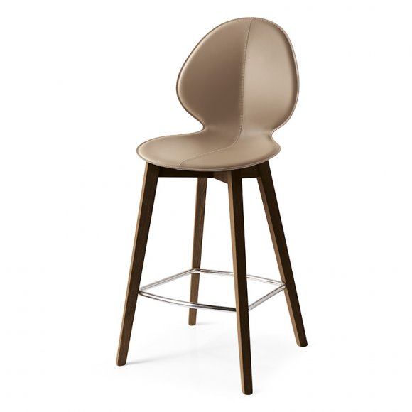 Basil Ergonomic Wood Base Stool