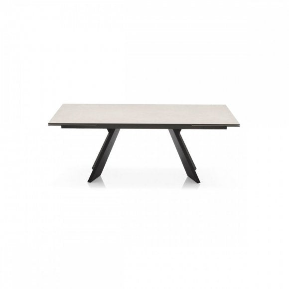 Icaro Sculptured Wood-Base Extendable Table I