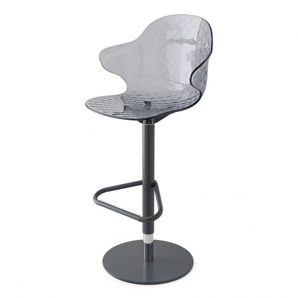 Saint Tropez Ergonomic-Polycarbonate-Seat Swivel Stool