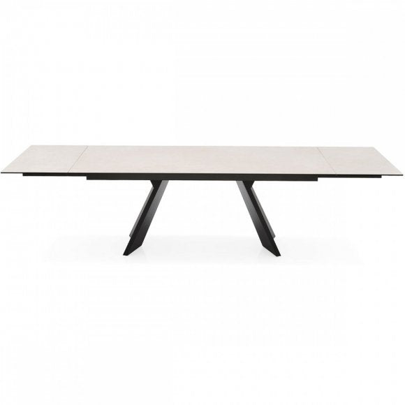 Icaro Sculptured Wood-Base Extendable Table I