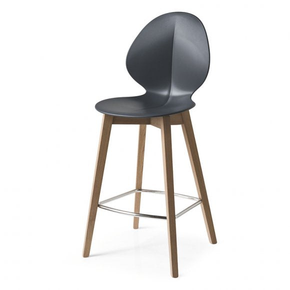 Basil Ergonomic Wood Base Stool