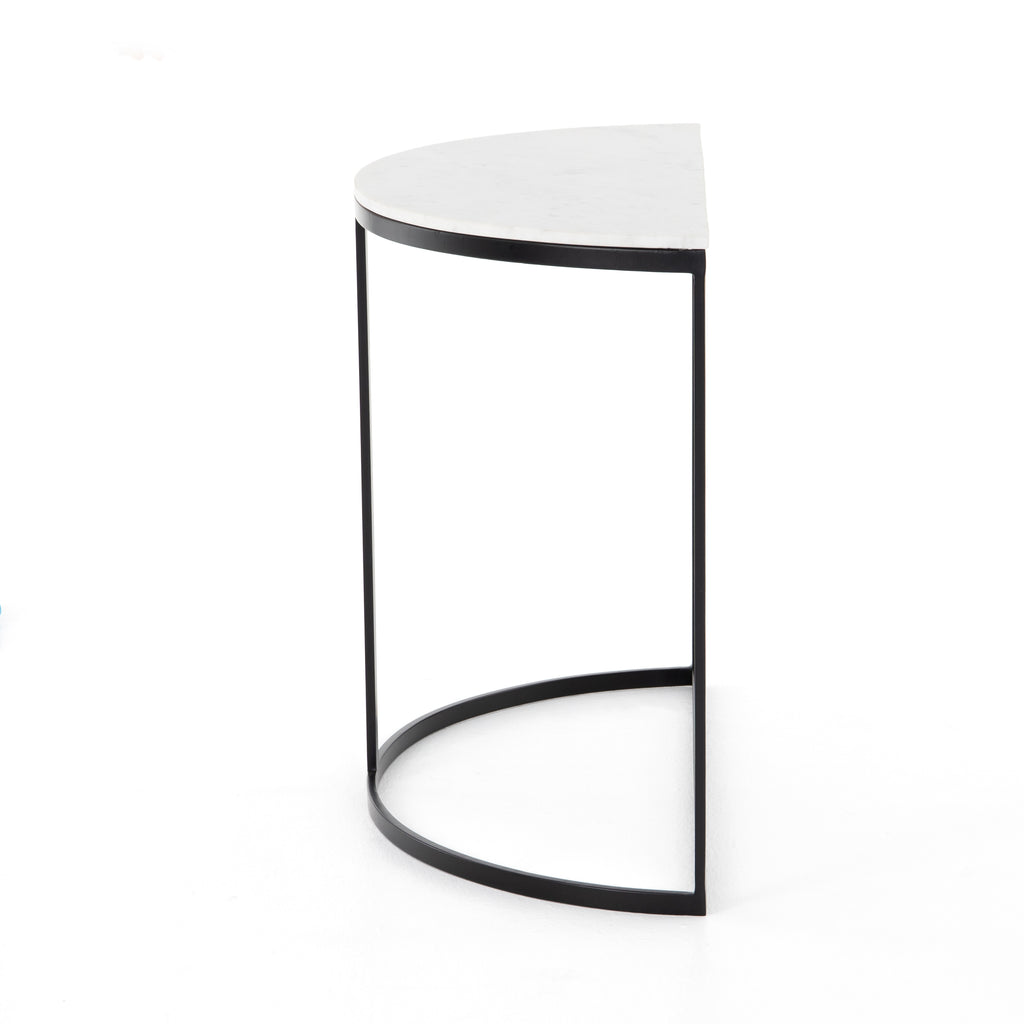Mueller Demilune - Polished White Marble