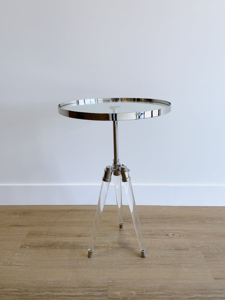 Brigitte Table Polished Nickel