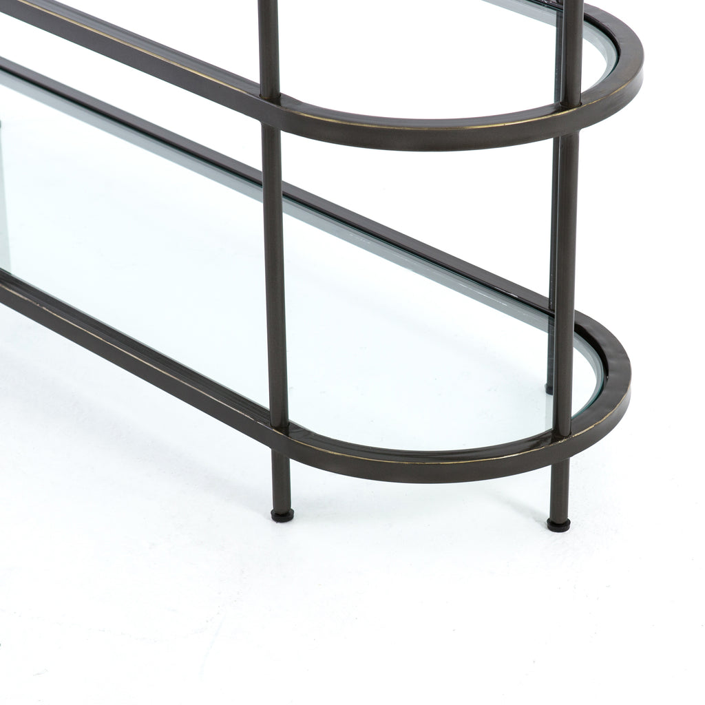 Lila Media Console - Rubbed GunMetal