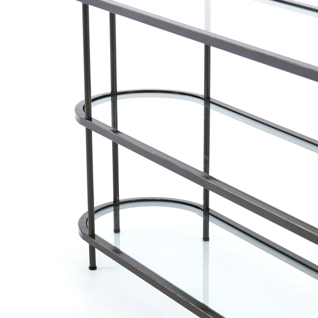 Lila Media Console - Rubbed GunMetal