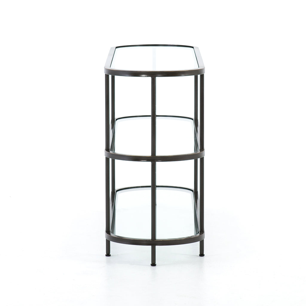 Lila Media Console - Rubbed GunMetal