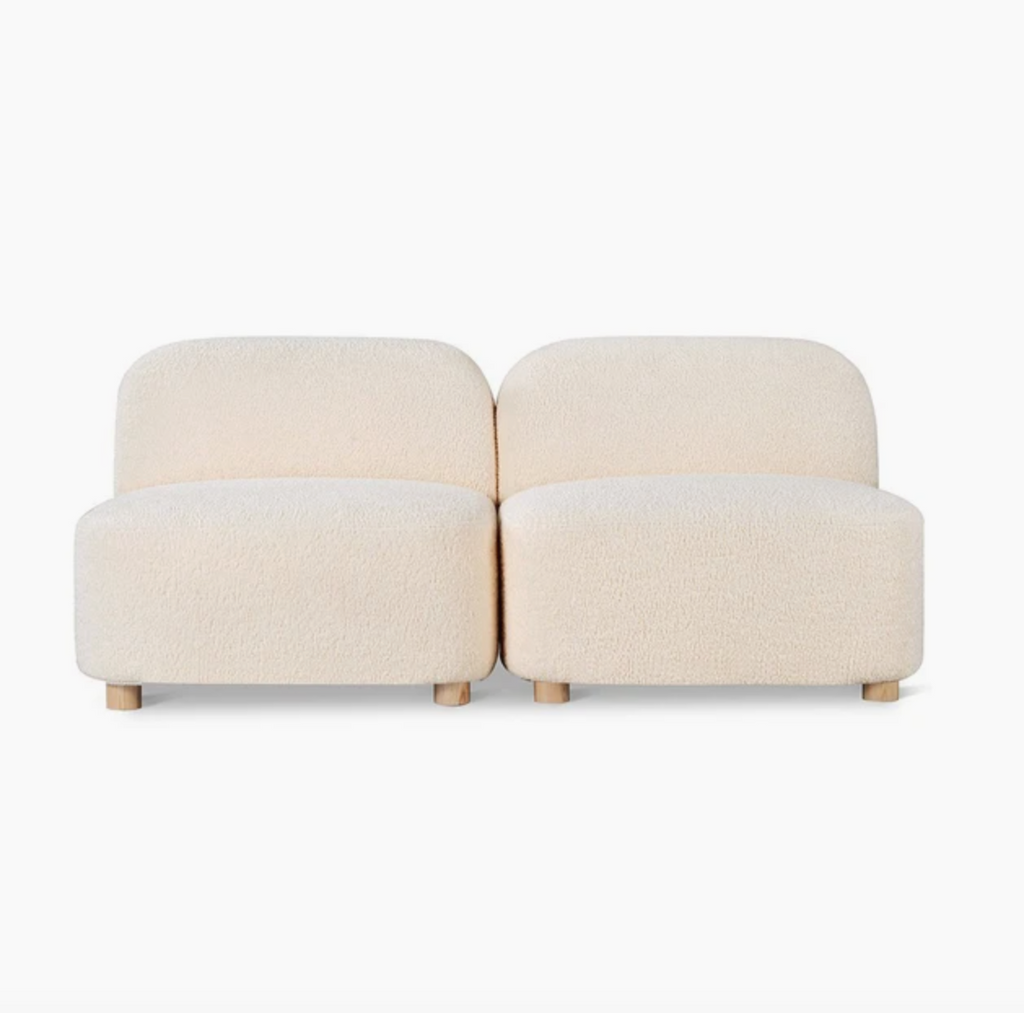 Circuit Modular 2-PC Armless Sofa
