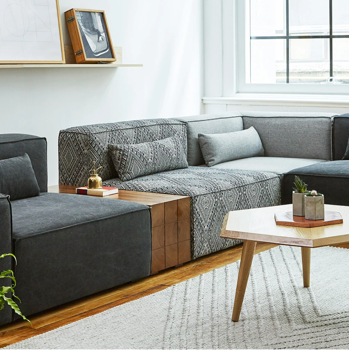 Block Rasied Table Mix Modular Block Table | Interior Living