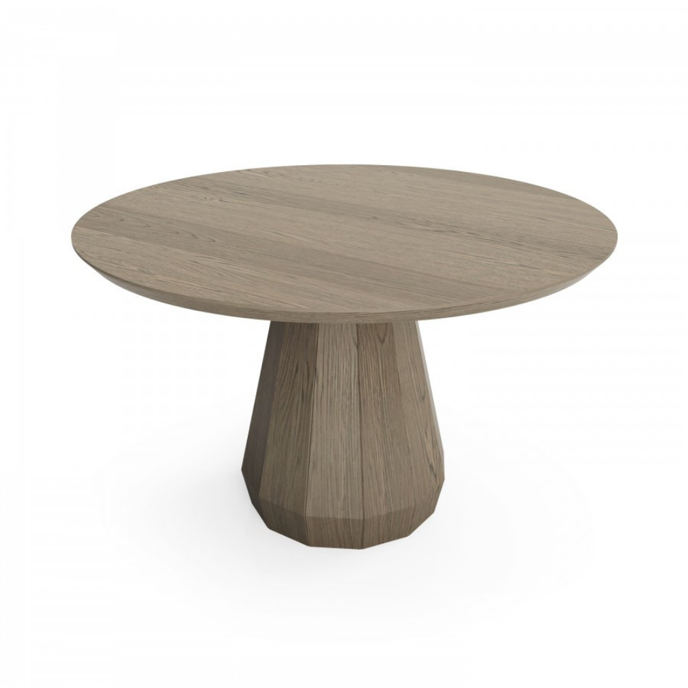 Memento Round Table with Wood Top