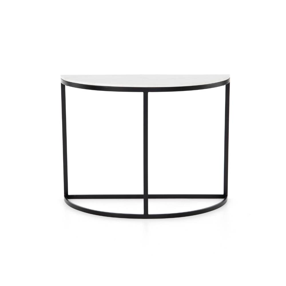 Mueller Demilune - Polished White Marble