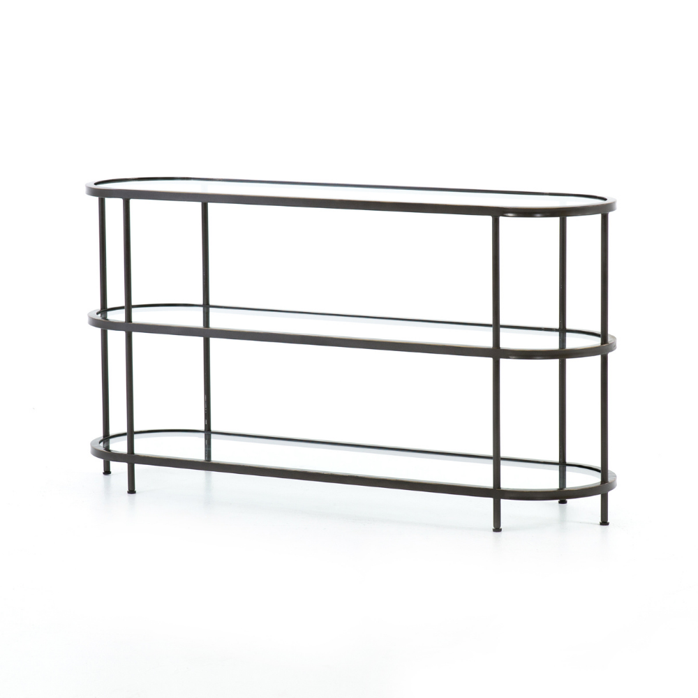 Lila Media Console - Rubbed GunMetal